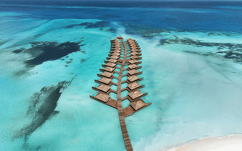 nala ocean pool villa aerial compressed