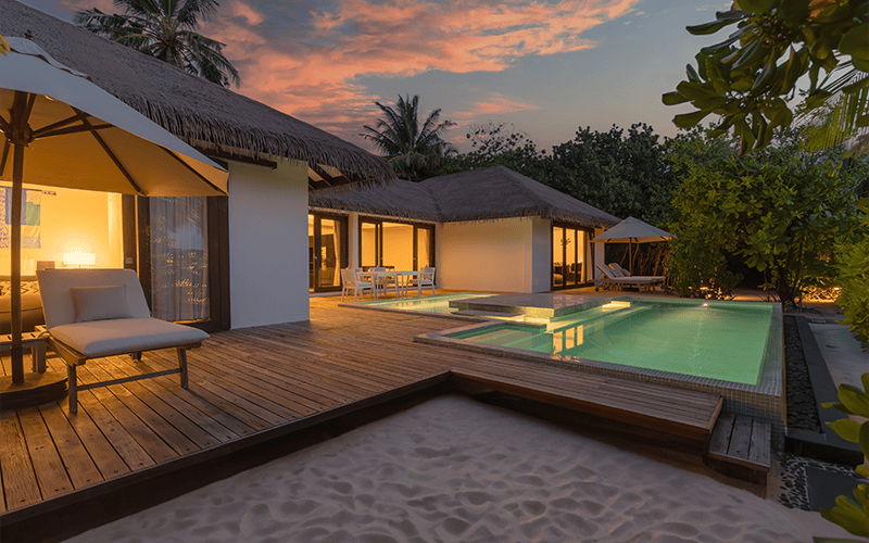 two bedroom beach villa with pool exterior (01) compressed