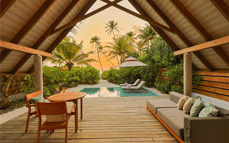 pool beach villa