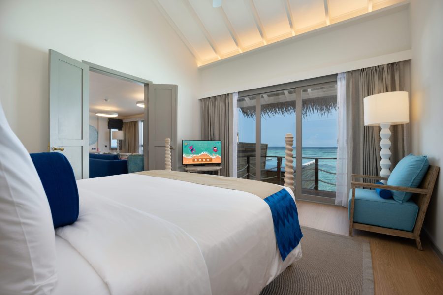 Two Bedroom Lagoon Pool Villa with Slide ccm two bedroom lagoon pool villa with slide master bedroom v2