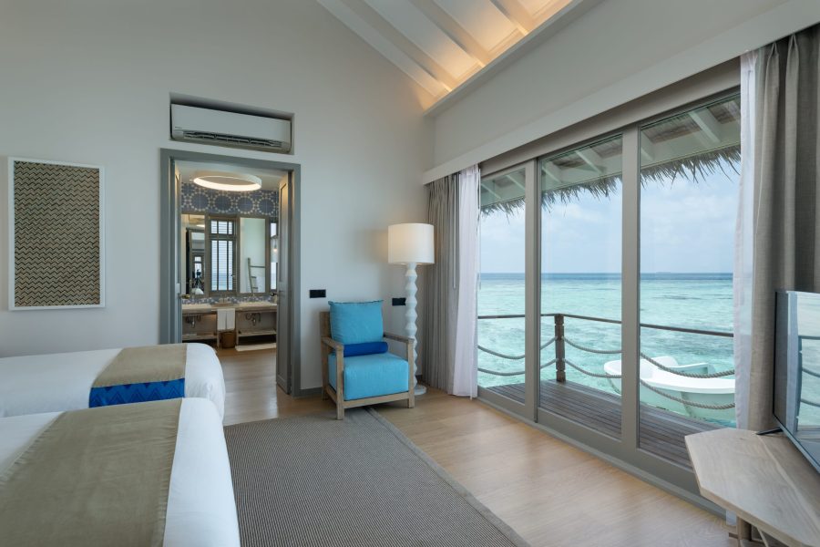 Two Bedroom Lagoon Pool Villa with Slide ccm two bedroom lagoon pool villa with slide second bedroom (twin) v2