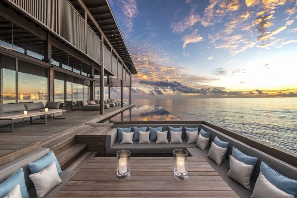 kiaali residence infinity pool sunset view