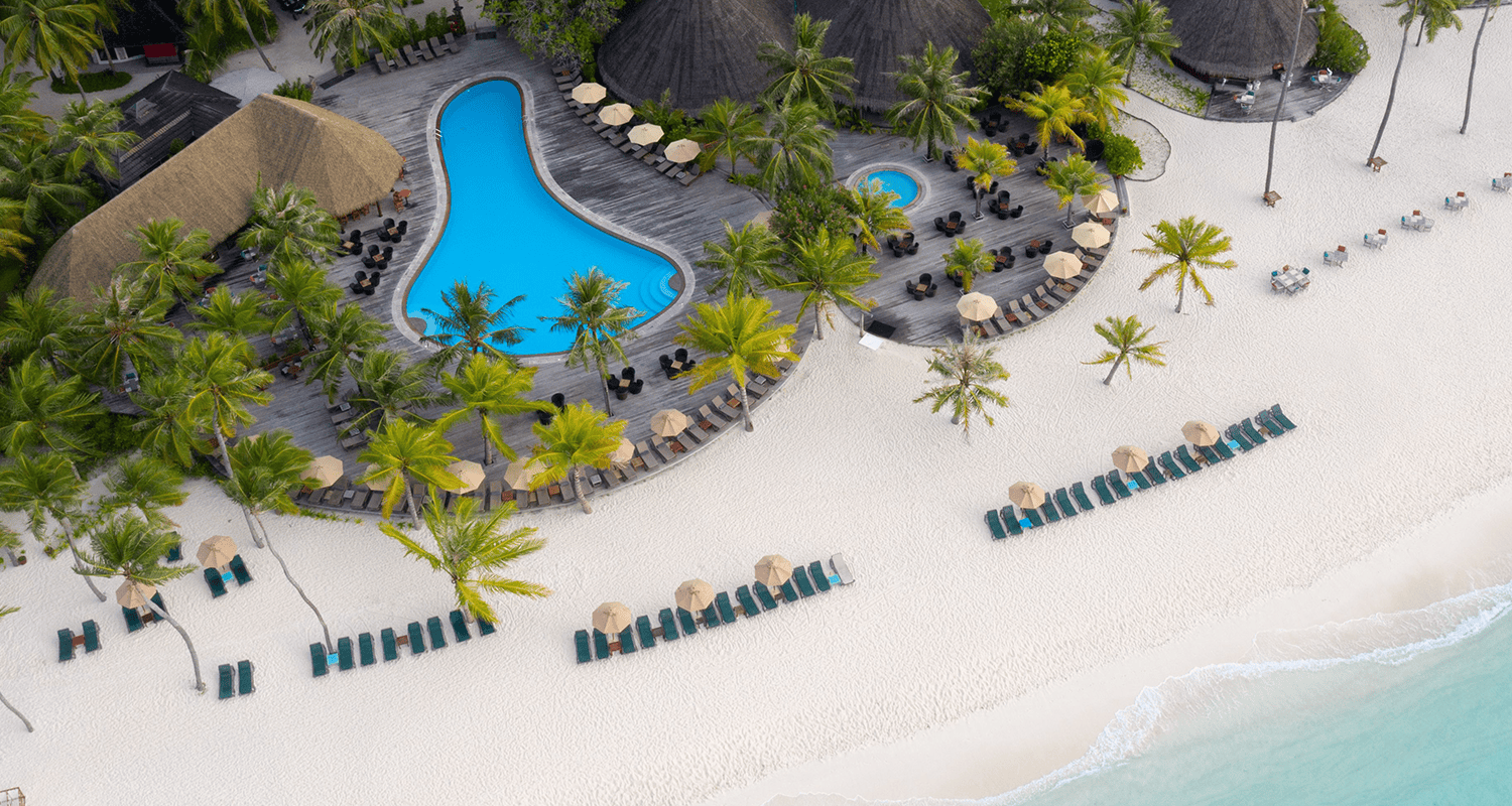 Kuredu Island Resort & Spa kuredumainpoolaerial2 compressed