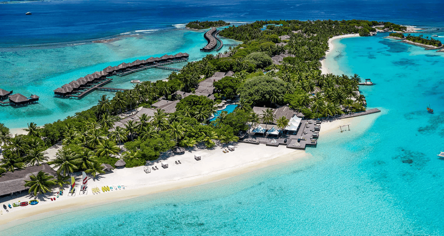 Sheraton Maldives Full Moon Resort & Spa mlesi aerial v2