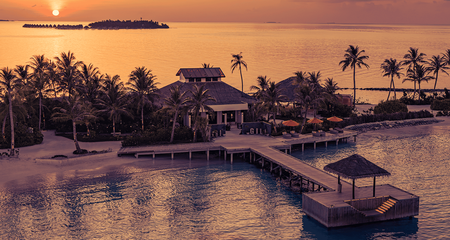 OBLU SELECT Lobigili oblu select lobigili island aerial sunset arrival jetty 02 compressed