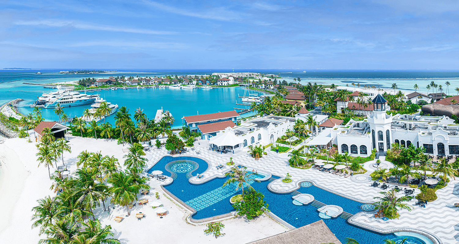SAii Lagoon Maldives slm aerial beach club v2