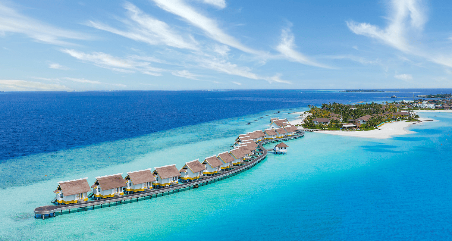 SAii Lagoon Maldives slm aerial overwater villa v2